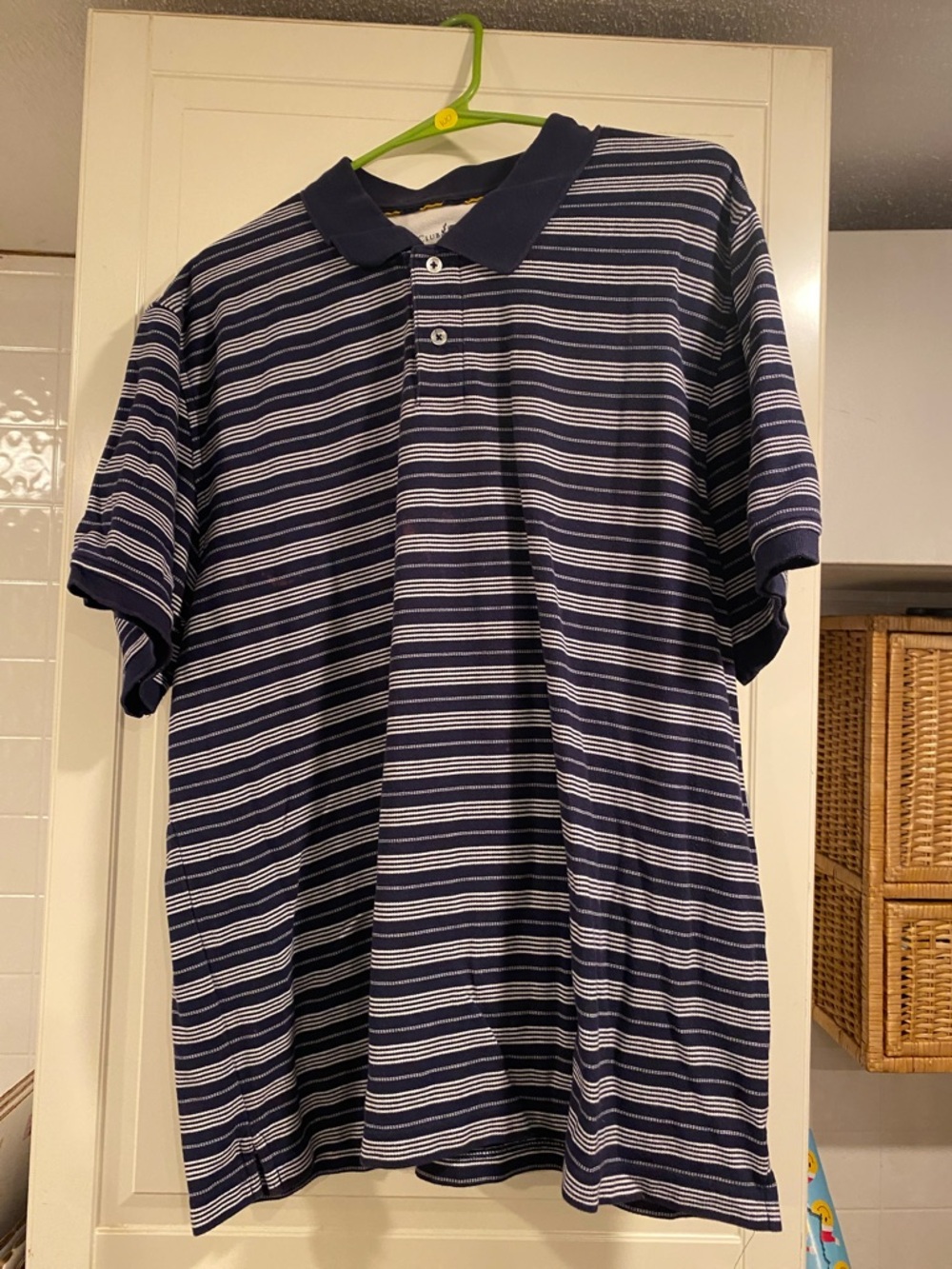 Club room Men's Navy Striped Polo Shirt size XXL 3:29